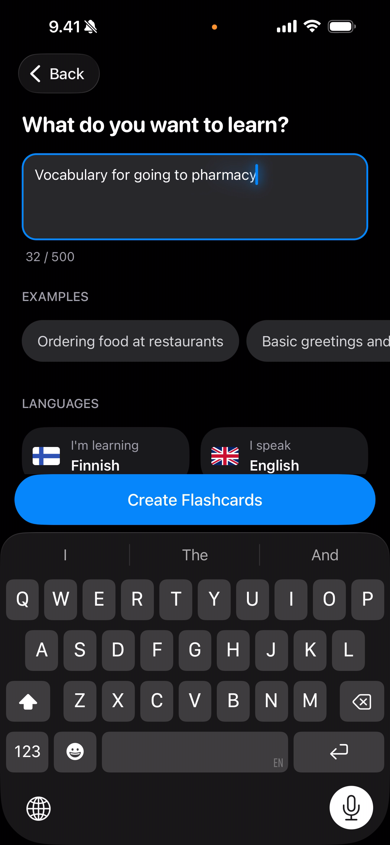 Describe your topic to the AI